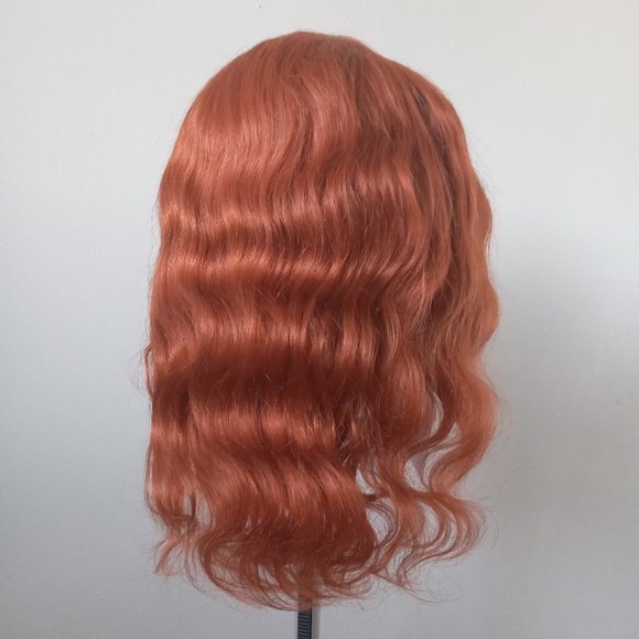 Host Pick❤️12" Body Wave Ginger 100% Human Hair Wig - Picture 2 of 5